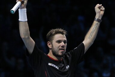 Stanislas Wawrinka győzelme (Fotó: Beta/AP)