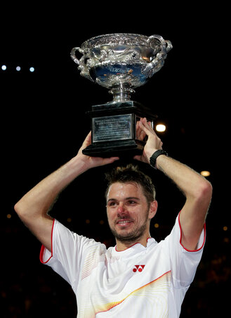 Stanislas Wawrinka, az Australian Open győztese a hétvégén már Újvidéken lép pályára (Fotó:  Beta)