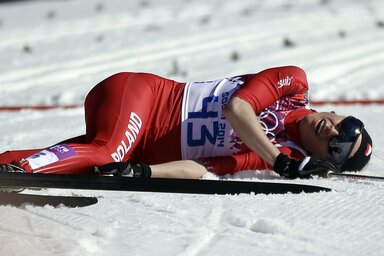 A lengyel Justyna Kowalczyk – aki saját bevallása szerint repedt lábcsonttal versenyzett – nyerte meg a sífutónők 10 kilométeres klasszikus számát (fotó: Beta)