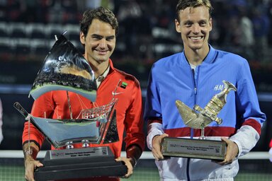 Federer és Berdych (Fotó: Beta/AP)