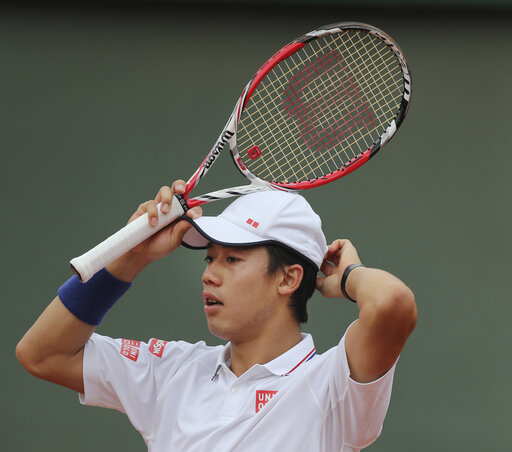 A Roland Garros első nagy vesztese: Kej Nisikori (Fotó: Beta/AP)