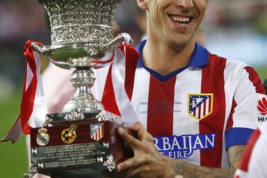 Mario Mandžukić góllal és serleggel kezdte meg az idényt új csapatában, az Atlético Madridban (Fotó: Beta)