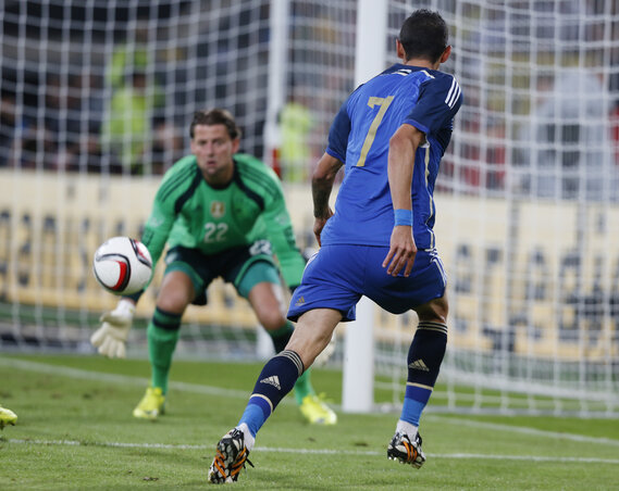 Di María három gólpassz után maga is betalált (Fotó: Beta/AP)