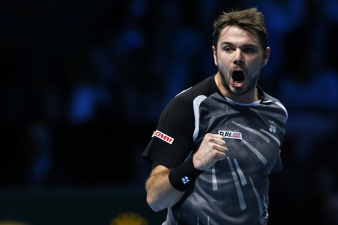 Wawrinka lesöpörte a pályáról Berdychet (Fotó: Beta/AP)