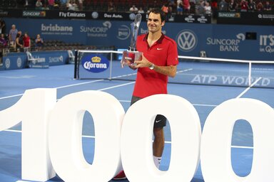 Federer 1000. győzelme (Fotó: Beta/AP)