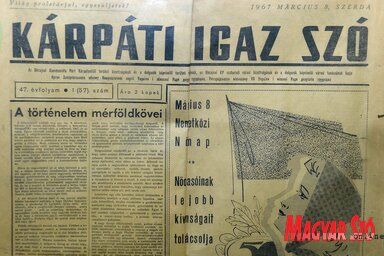 Az önállóvá vált Igaz Szó első száma 1967-ben (Fotók: Ótos András)