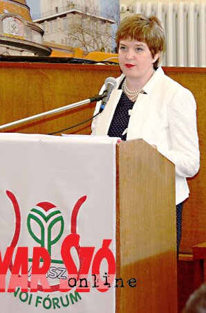Kovács Elvira, a VMSZ Női Fórumának elnöke (fotó: Gergely Árpád)