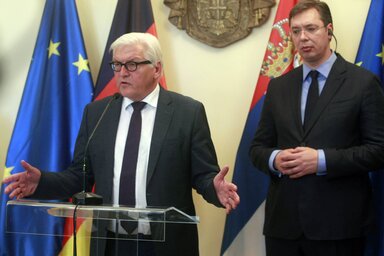 Steinmeier abbéli meggyőződésének adott hangot, hogy idén előrelépés történik a Szerbia és az Európai Unió közötti csatlakozási tárgyalások csatlakozási fejezetei megnyitásának tekintetében (Fotó: Beta)