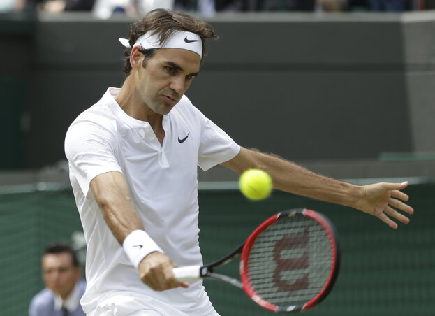 Elsőként Roger Federer jutott be a wimbledoni torna elődöntőjébe (fotó: Beta)