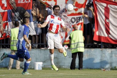 Jelenet az OFK Beograd–Crvena zvezda mérkőzésről, amellyel a hírek szerint az UEFA és az Interpol is foglalkozik majd (Fotó: Beta)