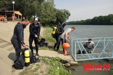 A moholi akcióban tizenegy búvár vett részt