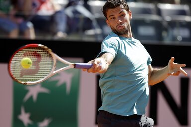 A bolgár Grigor Dimitrov három héttel ezelőtt Madridban legyőzte Novak Đokovićot (Fotó: Beta)