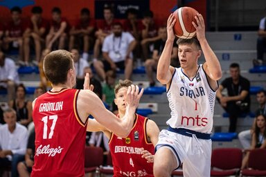 A németek sem tudták megállítani a szerb fiúkat (Fotó: FIBA)