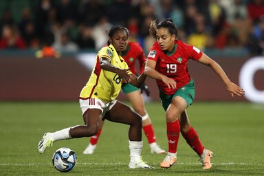 A marokkói–kolumbiai meccs eredményével mindkét szereplő nyolcaddöntőbe jutott (Fotó: Beta/AP)