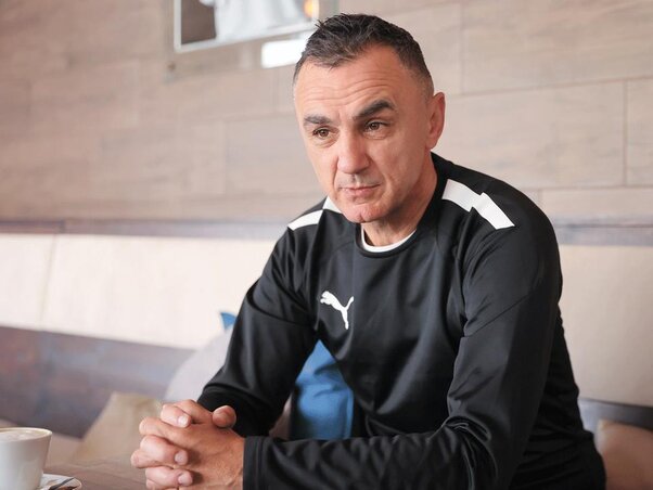 Nebojša Vignjević dicsérte csapatát (Fotó: Nemzeti Sport/Dömötör Csaba)