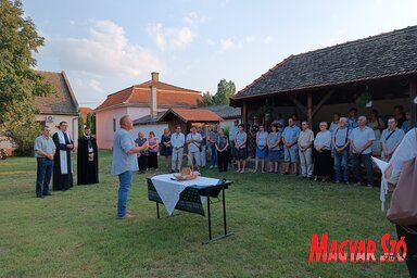 Nagy Tibor méltatja Szent István életművét (Kazinczy Paszterkó Diana felvétele)