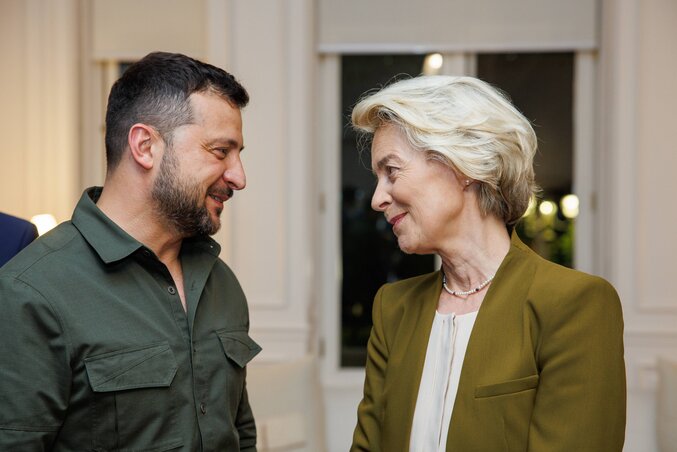 Volodimir Zelenszkij és Ursula von der Leyen (Fotó: Beta)