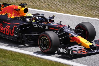 Max Verstappen volt a leggyorsabb az F1-es Osztrák Nagydíj első szabadedzésén, Charles Leclerc (Ferrari) és Carlos Sainz (Ferrari) előtt… (Fotó: Beta/AP)