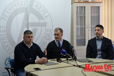 Erceg Nemanja, dr. Srđan Kolaković és dr. Dejan Ubavin (Fotó: Dávid Csilla)