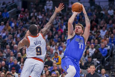 Dončić a 10. játékos lett, aki eljutott 50 tripla dupláig az NBA alapszakaszában (Fotó: Beta/AP)