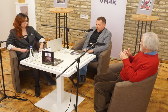 Az eseményen Bicskei Gabriella beszélgetett Virág Gáborral és Maurits Ferenccel (Fotó: VM4K)