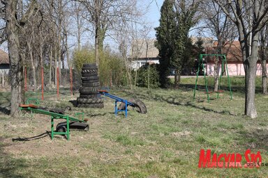 Hamarosan új elemekkel bővül a játszótér (Lakatos János felvétele)