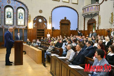 A tanácskozás megnyitóján felszólalt Stevan Bakić, Szabadka polgármestere is (Fotó: Molnár Edvárd)