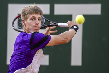 Az ATP-listán 41. fehérorosz Ilja Ivaska értékes skalpot gyűjtött be Genfben (Fotó: Beta/AP)