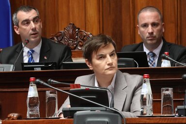 Ana Brnabić: A tüntetők követeléseinek esetleges teljesítése nem akadályozná meg a további tragédiákat (Fotó: Beta)