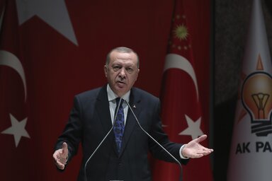 Recep Tayyip Erdogan török elnök (Fotó: Beta/AP)