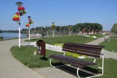 A törökbecsei Tisza-sétány, a város egyik büszkesége (Fotó: Fehér Rózsa)