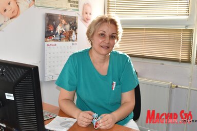 Dr. Snežana Erceg, a szenttamási egészségház nőgyógyásza (Paraczky László felvétele)