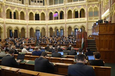 Szavaznak a képviselők (Fotó: MTI)