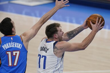 Dončić újabb komoly szerb ellenfélre akadt Jokić után (Fotó: Beta/AP)