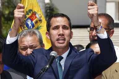 Juan Guaidó (Fotó: Beta/AP)