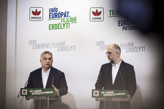 Orbán Viktor és Kelemen Hunor kolozsvári sajtótájékoztatója (Fotó: MTI)