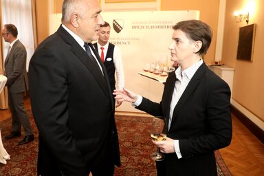 Bojko Boriszov és Ana Brnabić (Fotó: Beta)