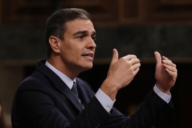 Pedro Sánchez szocialista ügyvezető kormányfő (Fotó: Beta/AP)