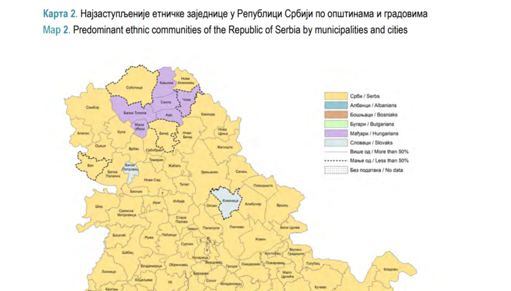 Magyarkanizsa, Zenta, Ada, Csóka, Topolya és Kishegyes községekben továbbra is a magyarok teszik ki a lakosság többségét (Köztársasági Statisztikai Intézet népszámlálási publikációja)