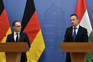 Heiko Maas és Szijjártó Péter (Fotó: MTI)