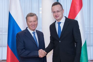 Szijjártó Péter a Gazprom elnökével tárgyalt (Fotó: MTI/KKM/Burger Zsolt)