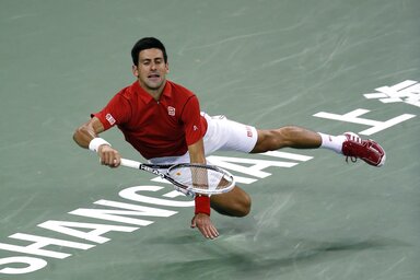 Novak Đoković bekerült abba a szűk körbe, amelyet a 80 százalékos győzelmi aránnyal rendelkező teniszezők alkotnak (Fotó: Beta)