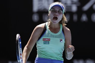 Sofia Kenin a világelsőt győzte le (Fotó: Beta/AP)