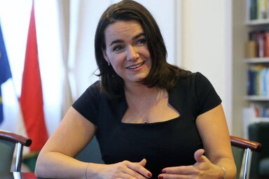 Novák Katalin a család- és az ifjúságügyekért felelős államtitkár