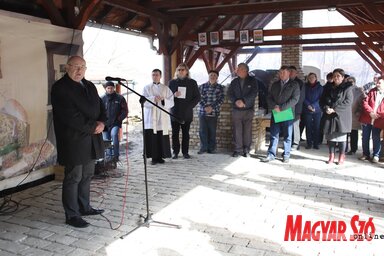 Példaértékűnek nevezte a tájházprojektumot Pásztor István (Lakatos János felvétele)